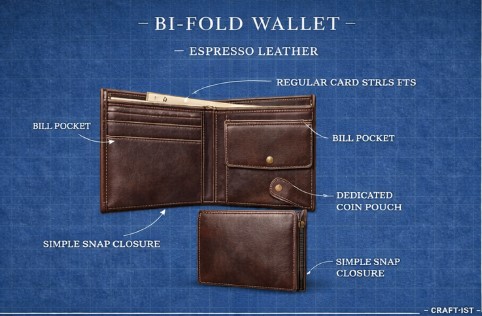 Bi-Fold Wallet — Espresso Leather