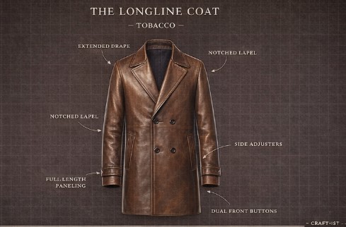 The Longline Coat — Tobacco